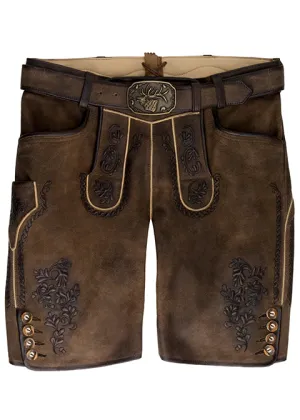 Spieth & Wensky Men's Lederhosen "Efisio" brown (closeout) size 58