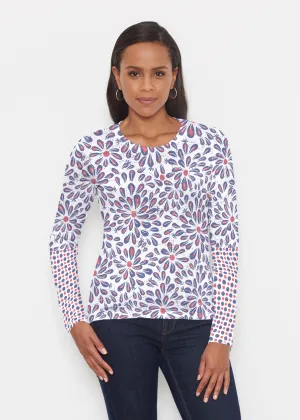 Splashy Dots Fourth (8007) ~ Signature Long Sleeve Crew Shirt