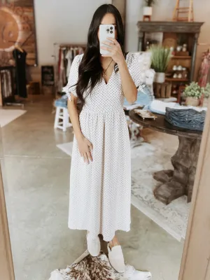 SPOTTED BY YOU MIDI DRESS
