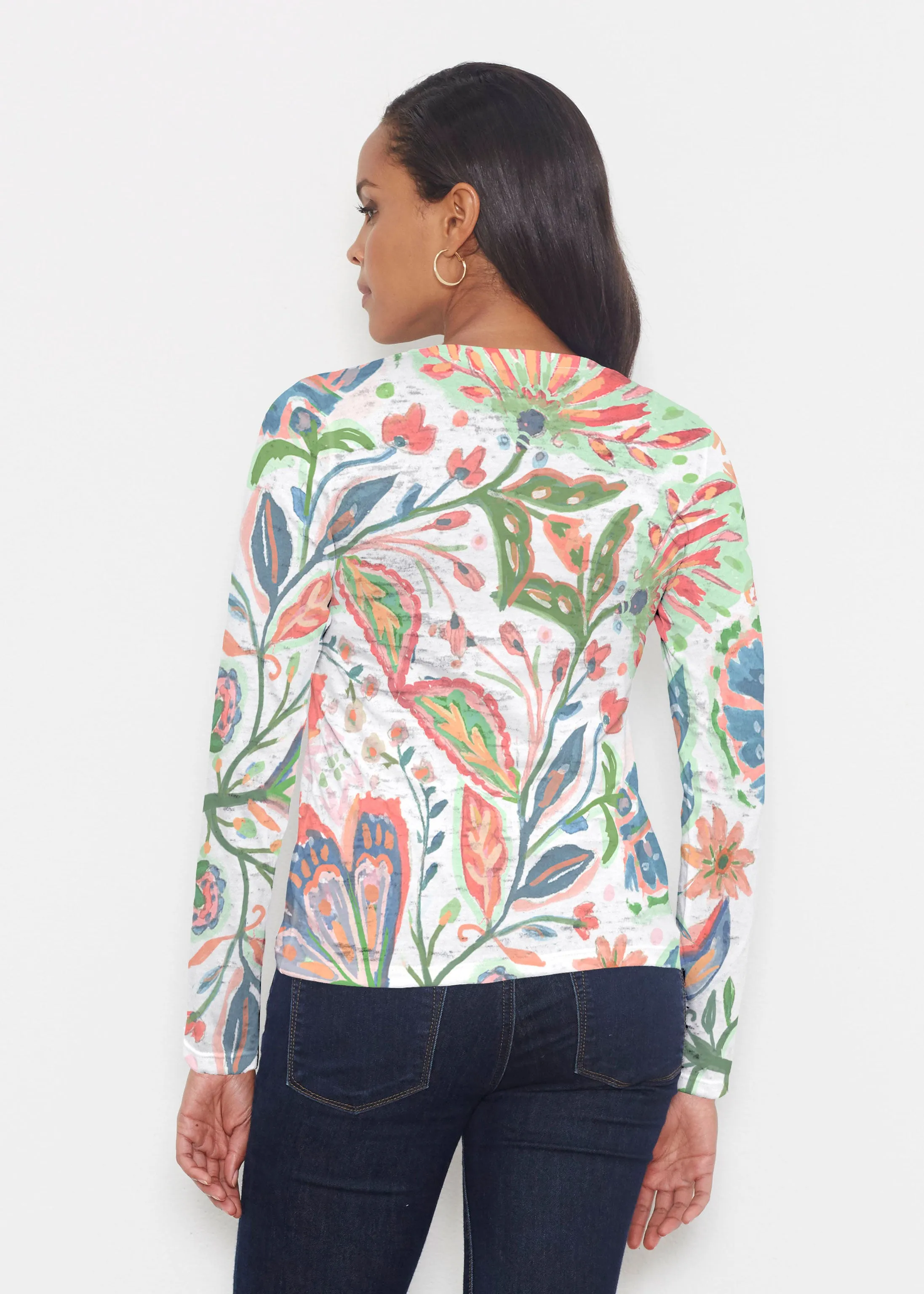 Spring Fantasy Pink (17225) ~ Signature Long Sleeve Crew Shirt