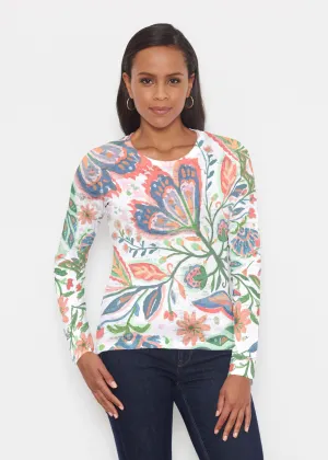 Spring Fantasy Pink (17225) ~ Signature Long Sleeve Crew Shirt