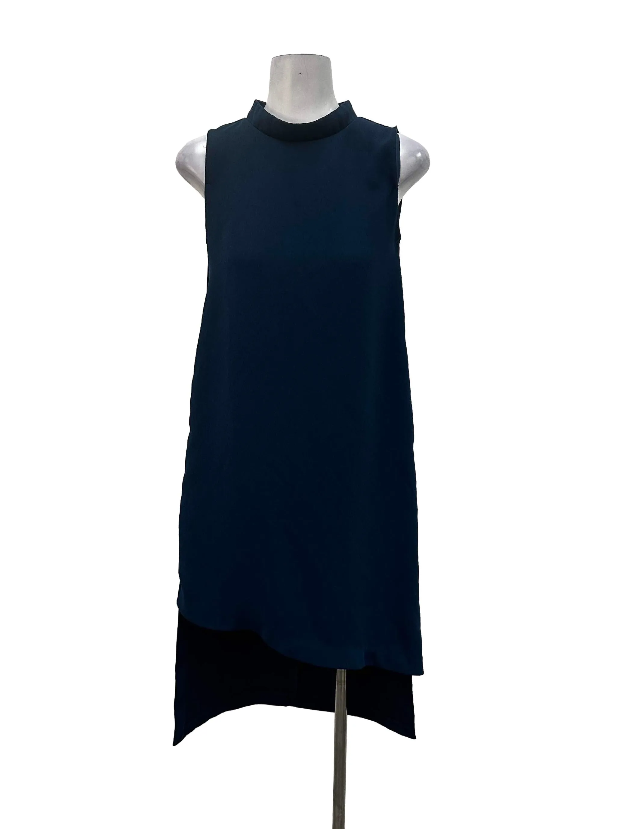 Spruce Blue Mock Neck Dress