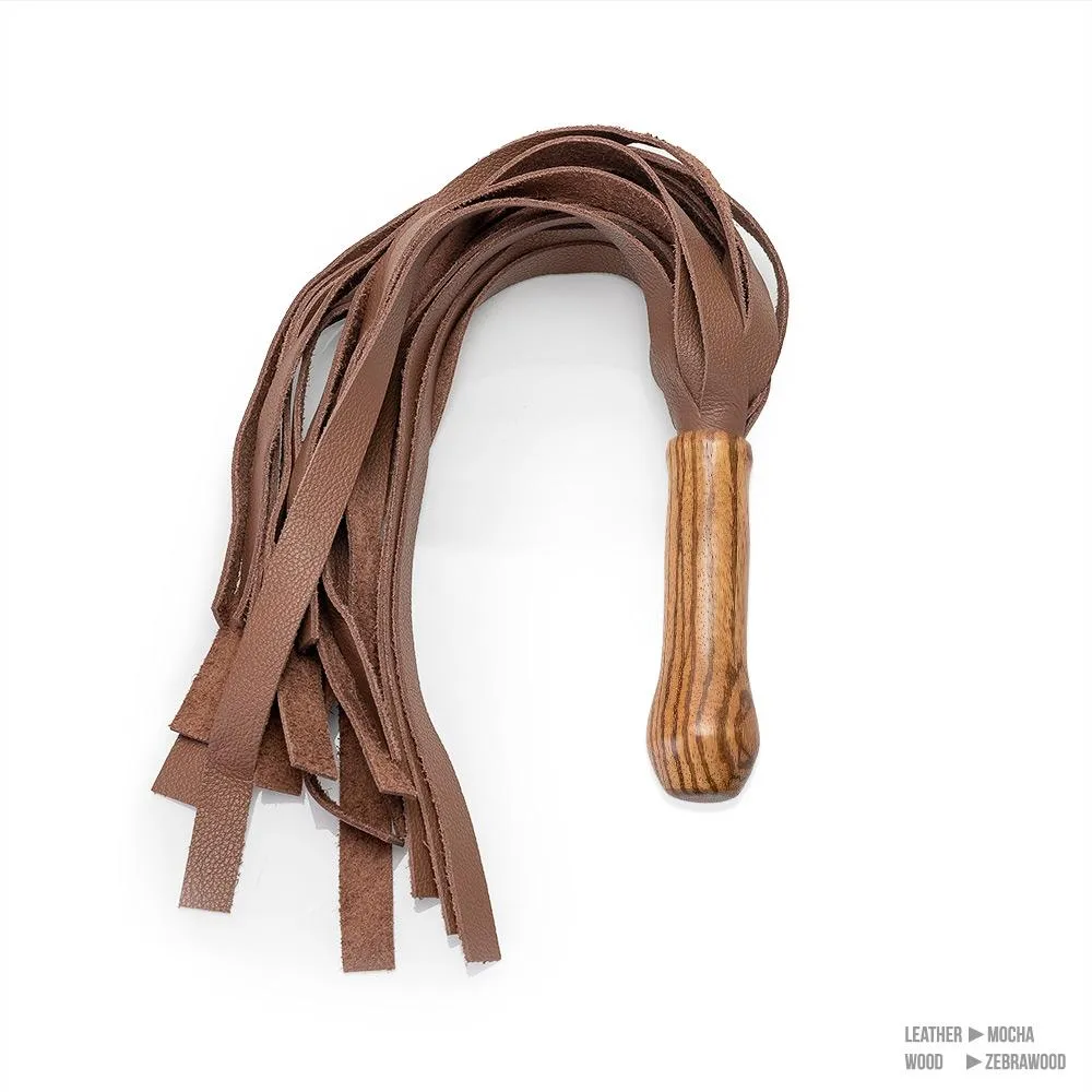 Square End Leather Flogger [20 Falls]
