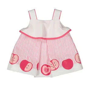 SS25 Mayoral - Pink and White Apple Dress