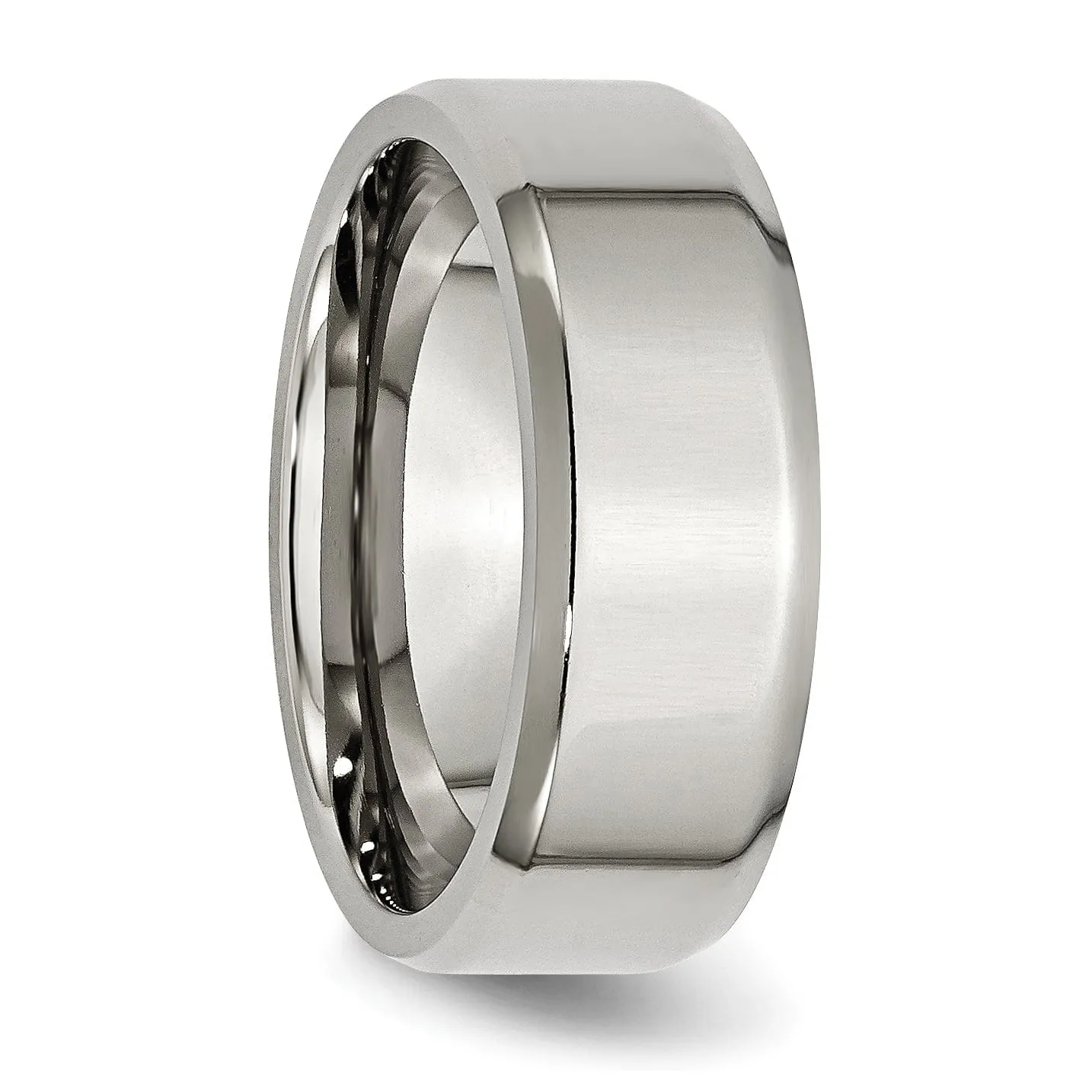 Stainless Steel Beveled Edge Polished Band