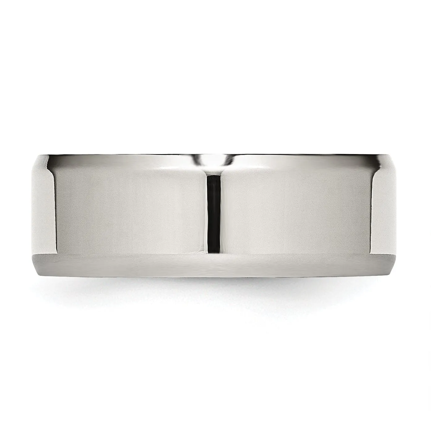 Stainless Steel Beveled Edge Polished Band