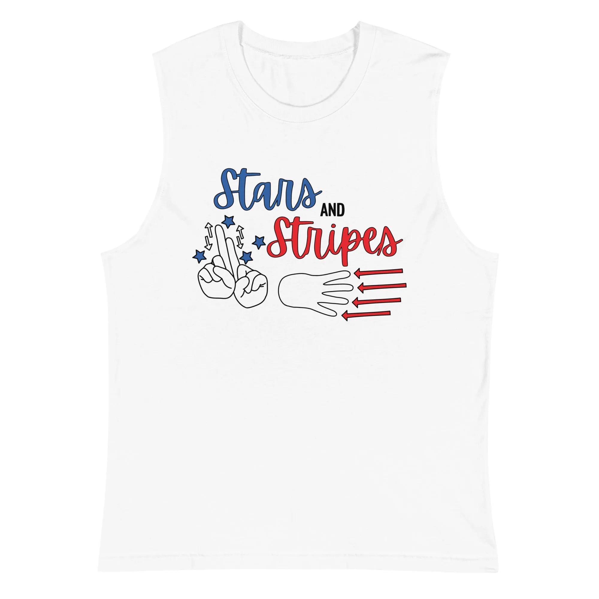 Stars and Stripes (Red, White, & Blue) Muscle Tank