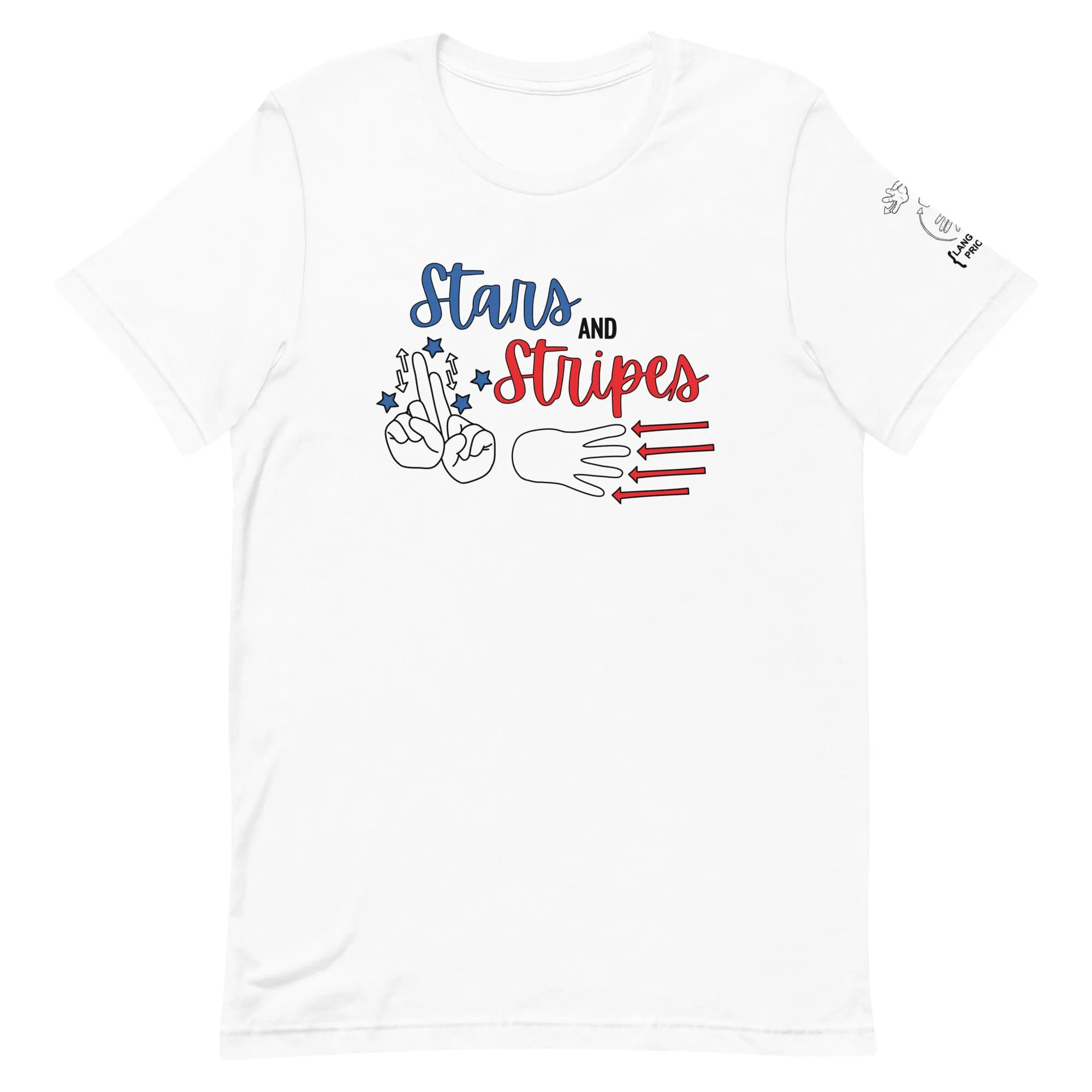 Stars and Stripes (Red, White, & Blue) Tee [100% Cotton]