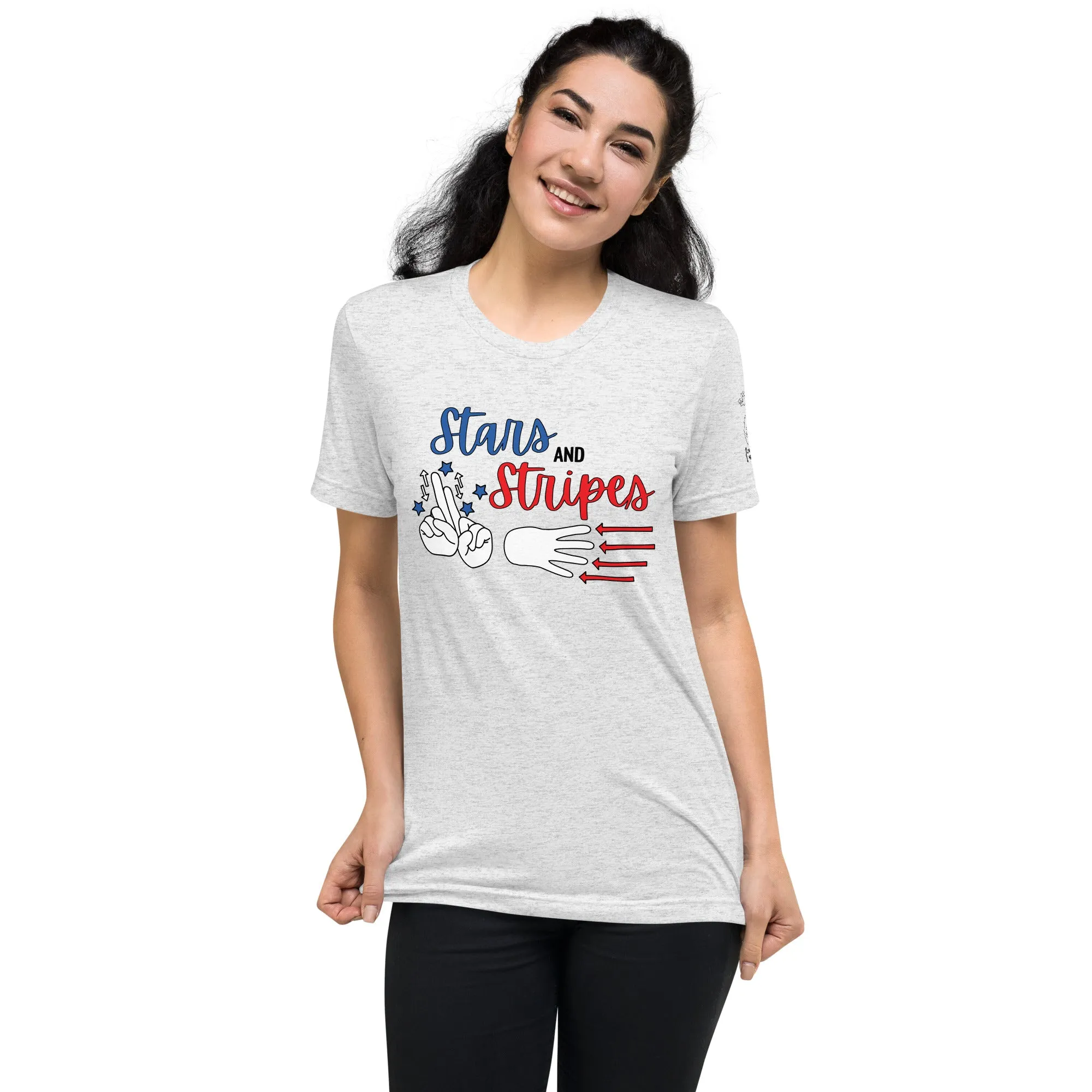 Stars and Stripes (Red, White, & Blue) Tee [Triblend]