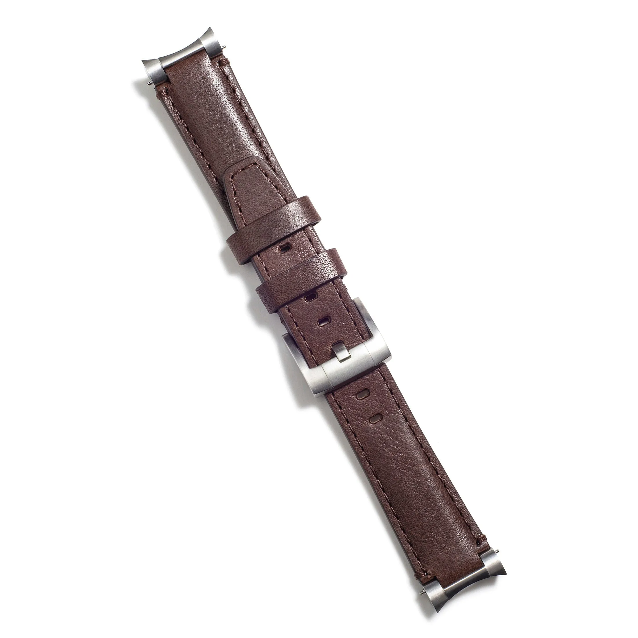 Steel End Link Leather Strap for Rolex Submariner with Tang Buckle