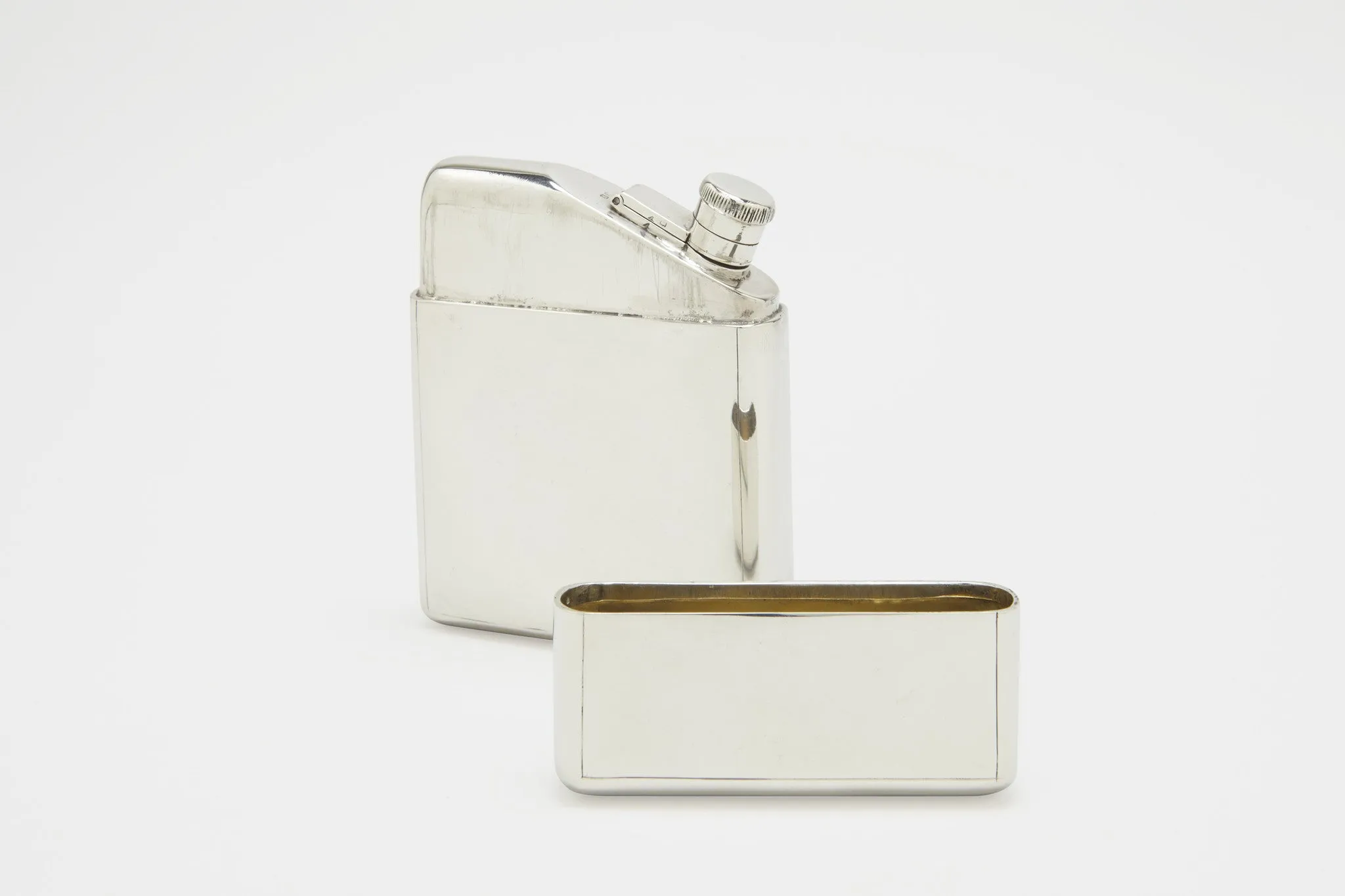Sterling Silver Covered Flask