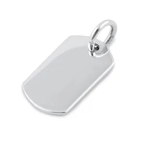 Sterling Silver Dog Collar Tag by Krysaliis