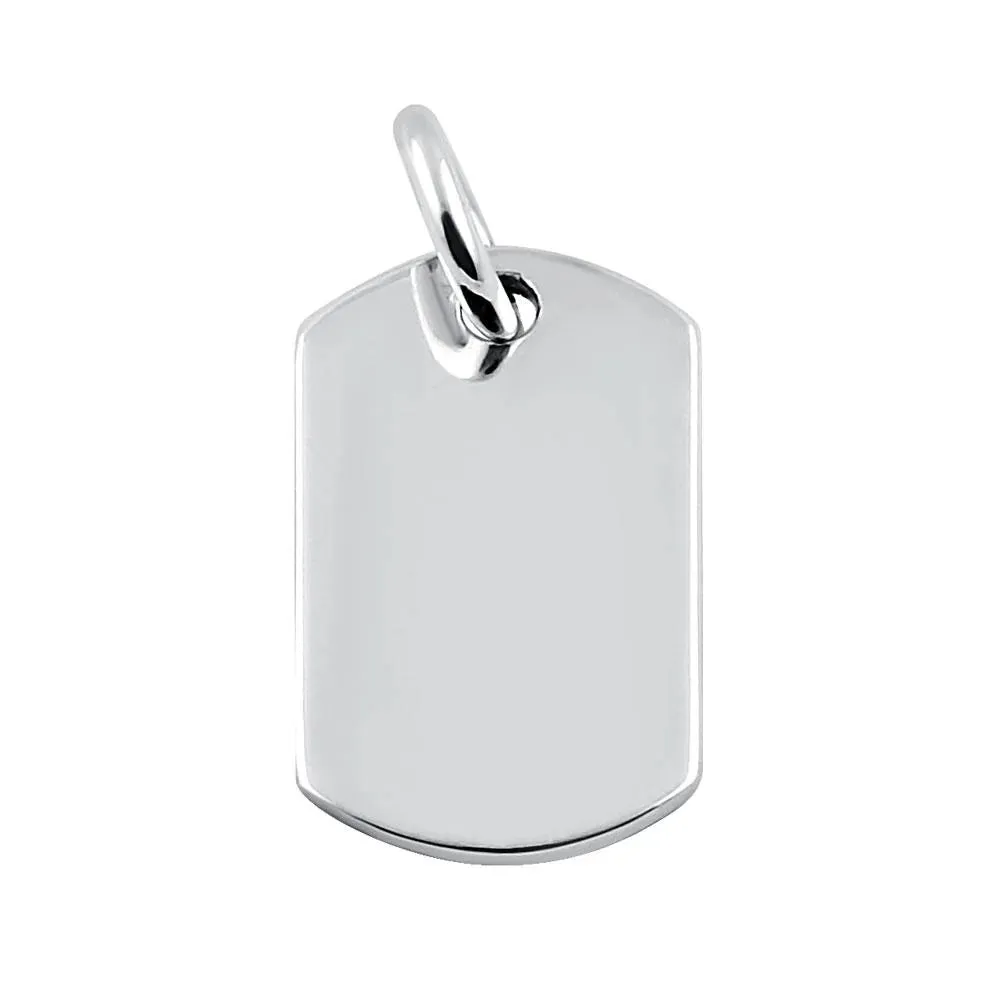 Sterling Silver Dog Collar Tag by Krysaliis