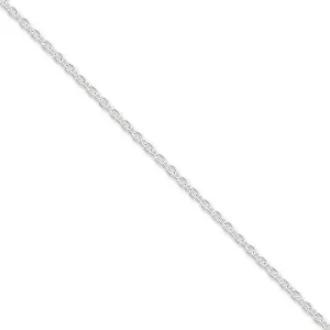 Sterling Silver Polished 2.75-mm Cable Chain