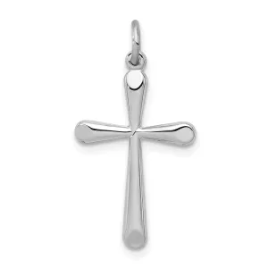 Sterling Silver Polished Finish Cross Pendant