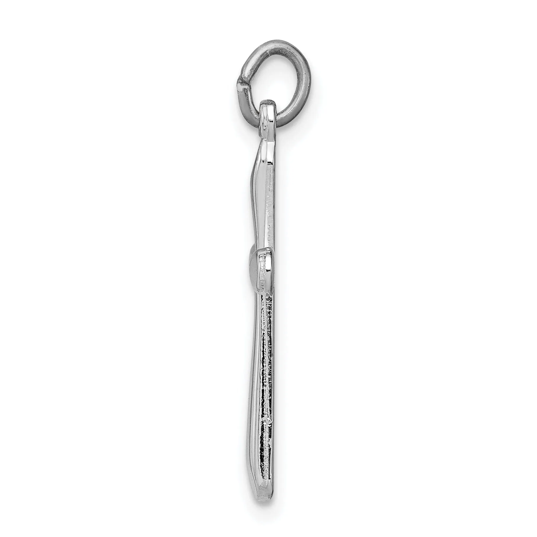 Sterling Silver Polished Finish Cross Pendant