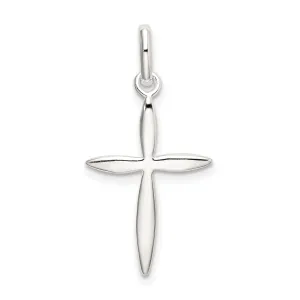 Sterling Silver Polished Passion Cross Charm
