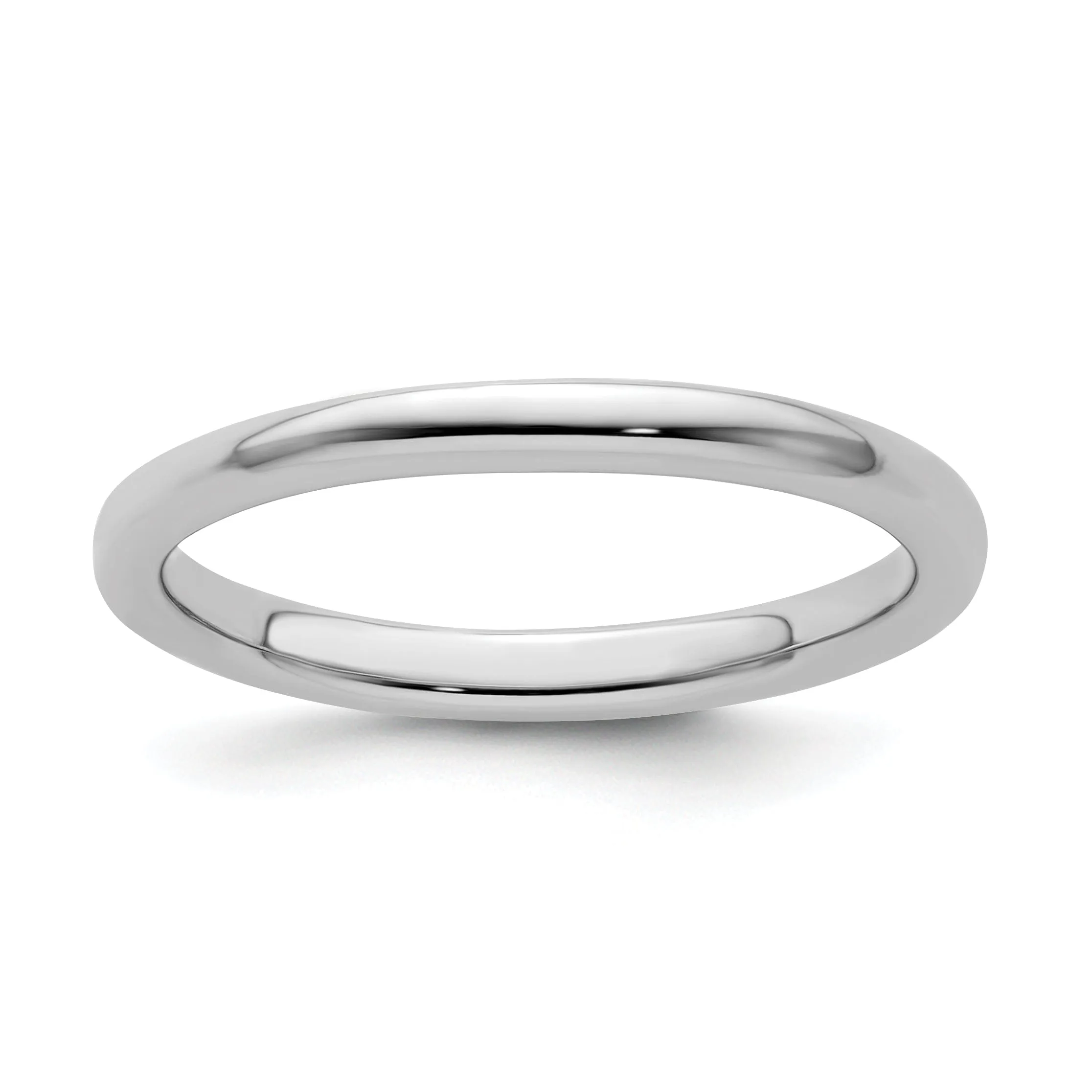 Sterling Silver Rhodium Polished Ring