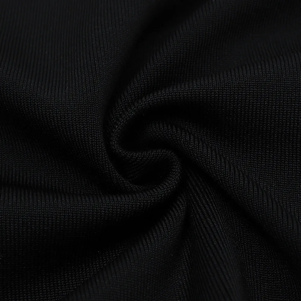 Strappy Sleeveless Splicing Midi Bandage Dress HB7475