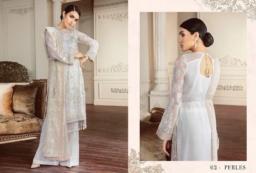 Stylish DesignerDress in Light Gray Color Model# C 1749