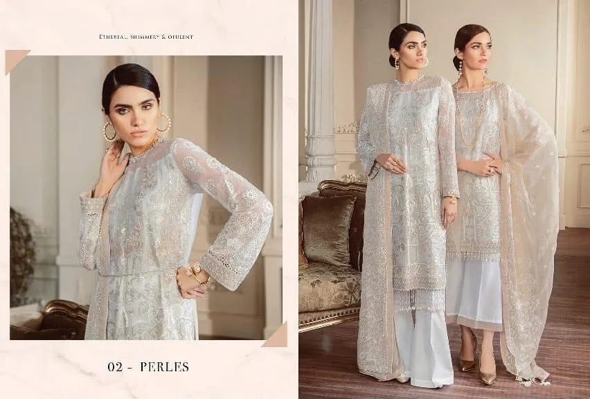 Stylish DesignerDress in Light Gray Color Model# C 1749