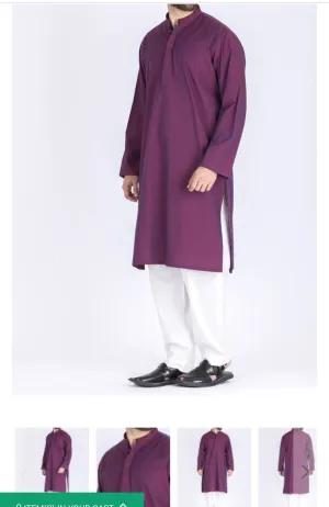 Stylish Men Kurta Pajama In Beutifull Purple Color Model# Men 21