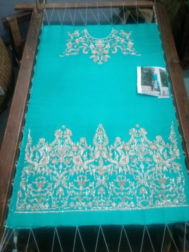 Stylish Wedding Dress In Turquoise Color Model# W1808