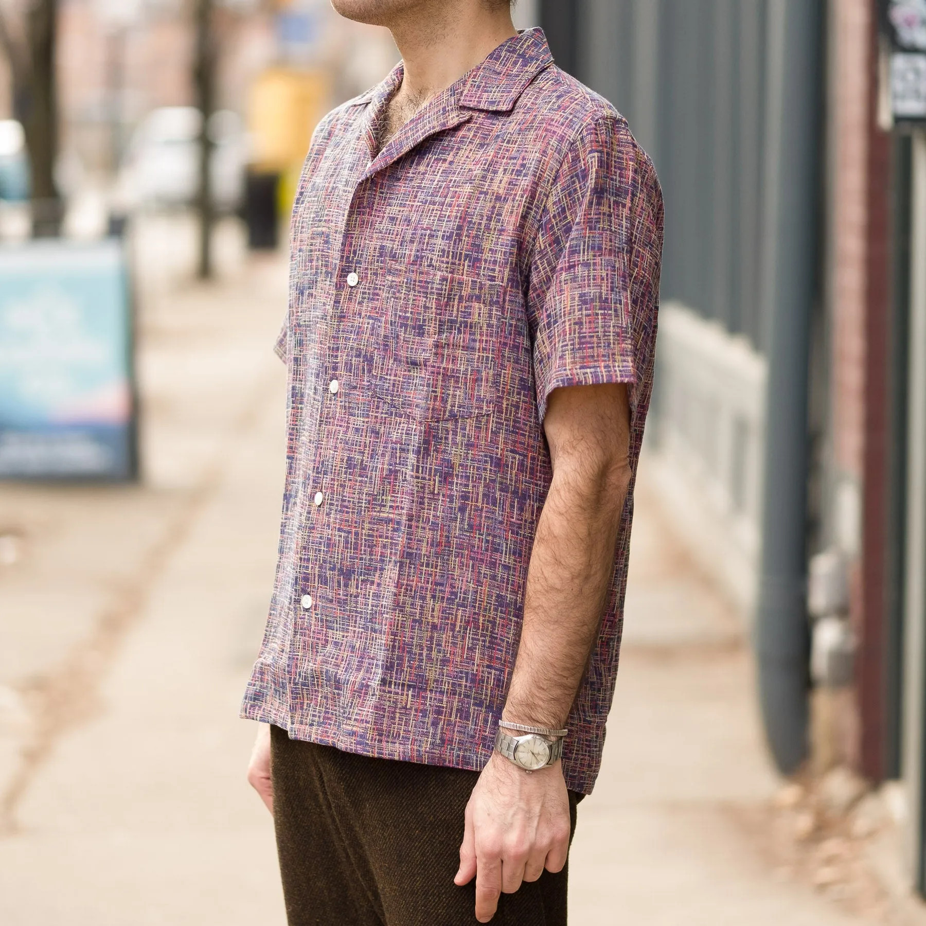 Summer Boucle Shirt in Blue