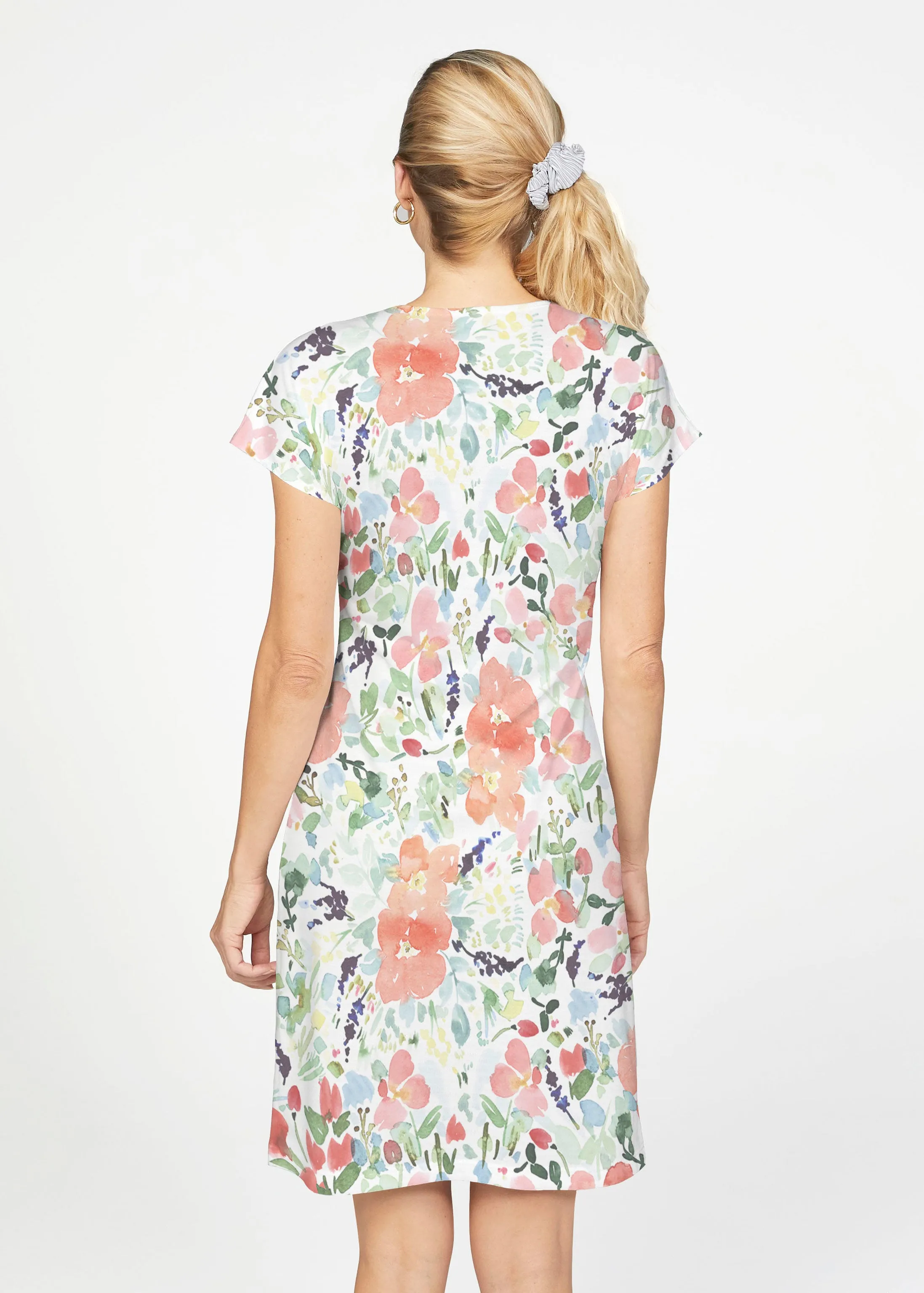 Summer Dreams (7939) ~ French Terry Short Sleeve Crew Dress