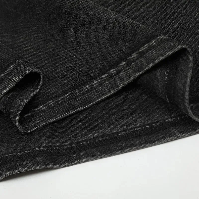 Summer Men's Washed T-shirt