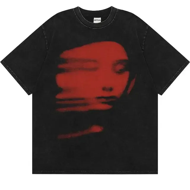 Summer Men's Washed T-shirt