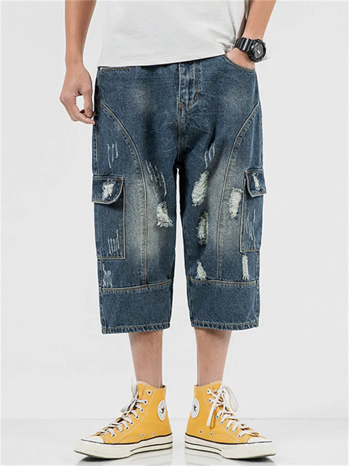 Summer Stylish Cropped Jeans For Men