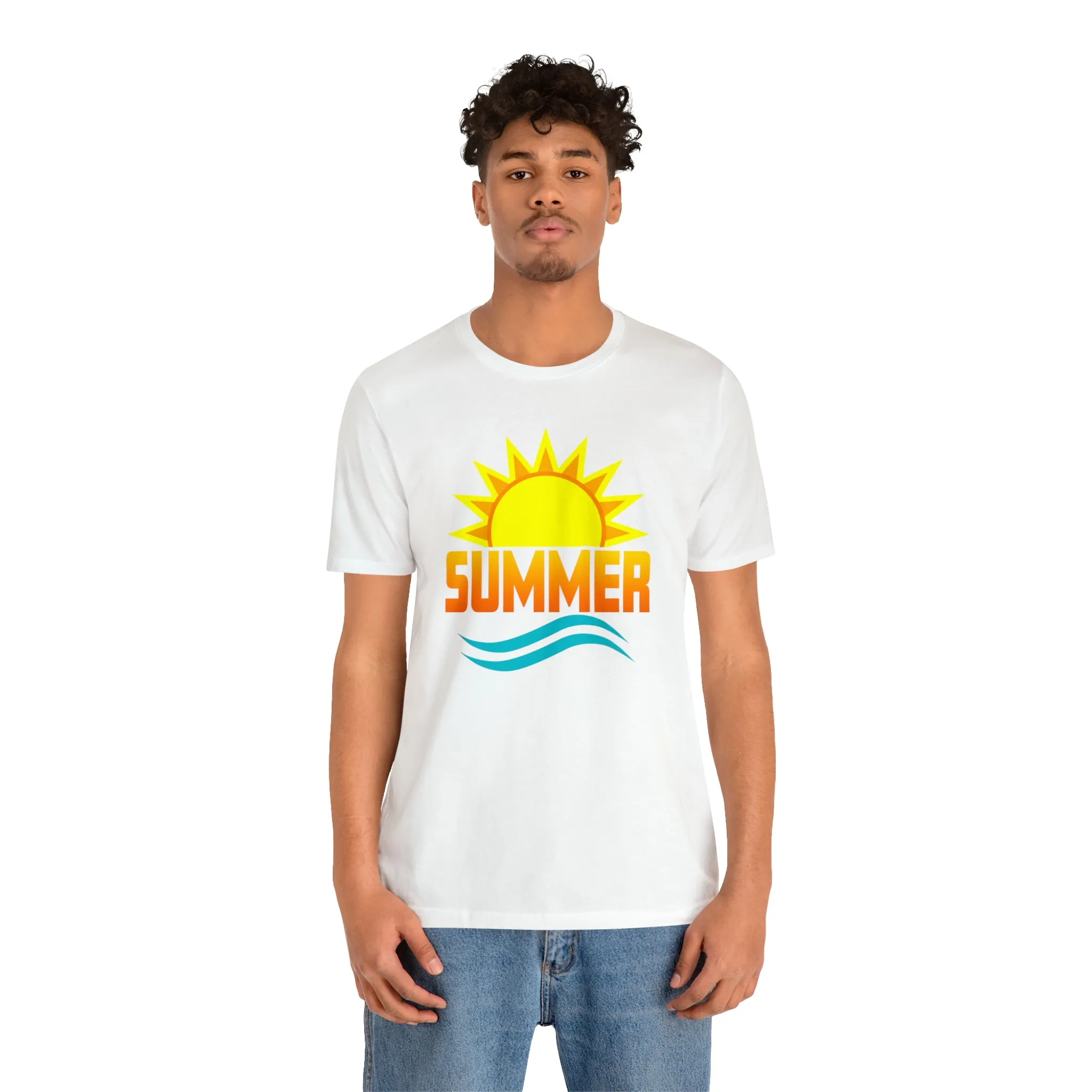 Summer Sunshine Short Sleeve T-Shirt, Summer Waves Tee