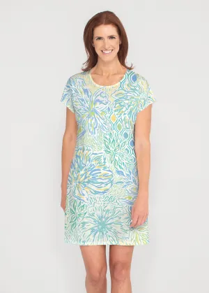 Summer Vibes (8069) ~ French Terry Short Sleeve Crew Dress