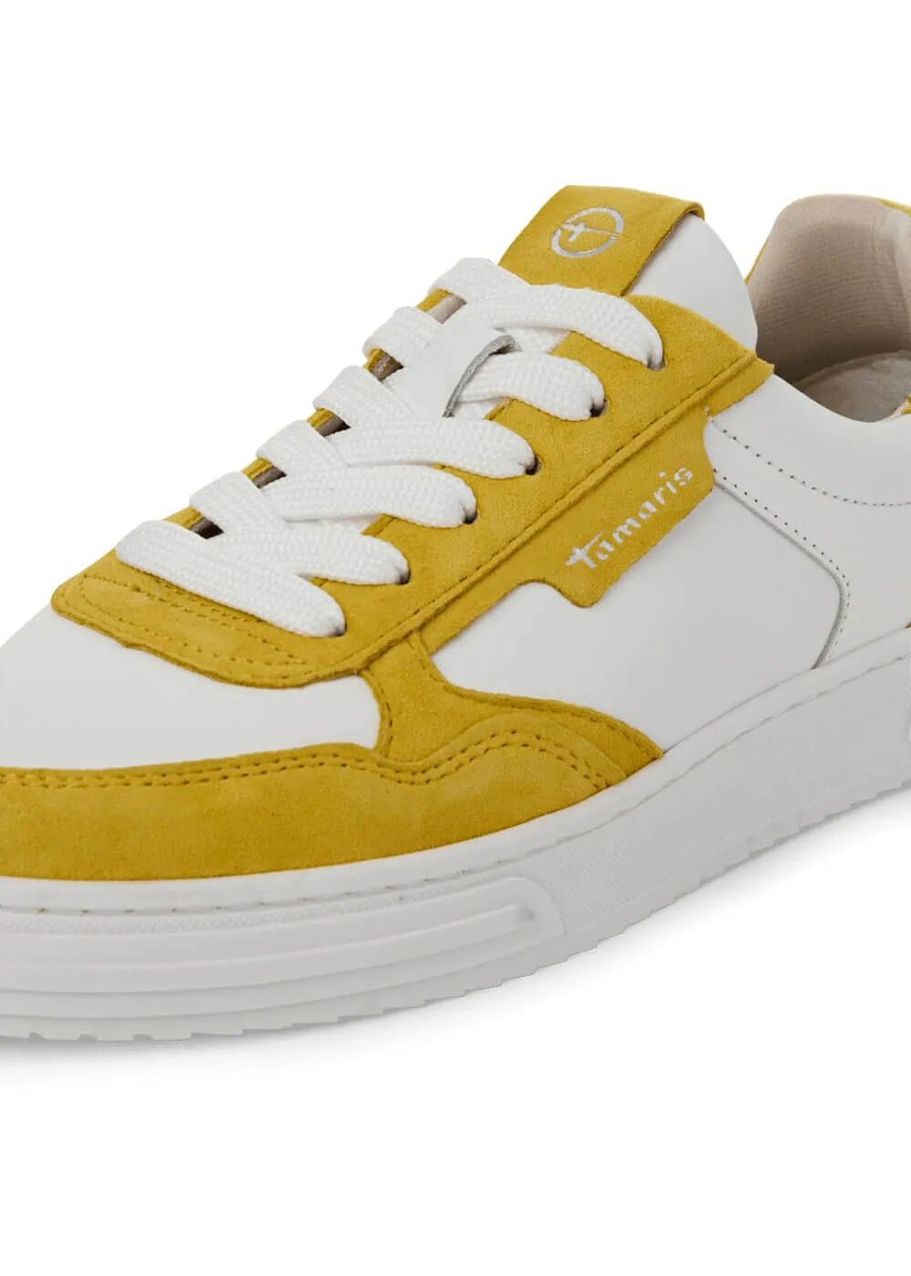 Tamaris Anna Leren 70's Sneakers Yellow