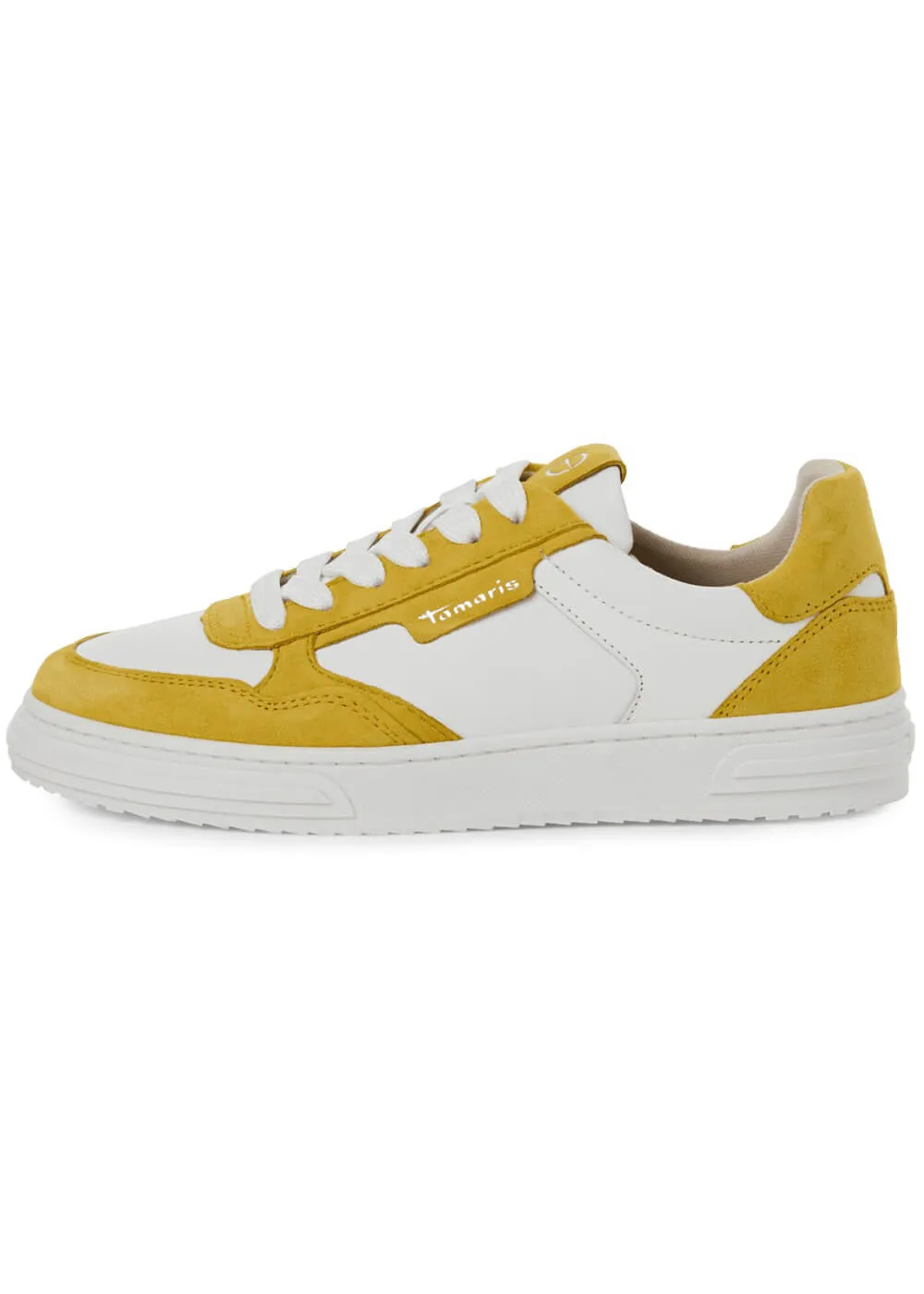Tamaris Anna Leren 70's Sneakers Yellow