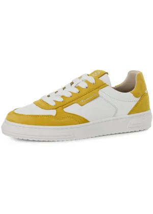 Tamaris Anna Leren 70's Sneakers Yellow