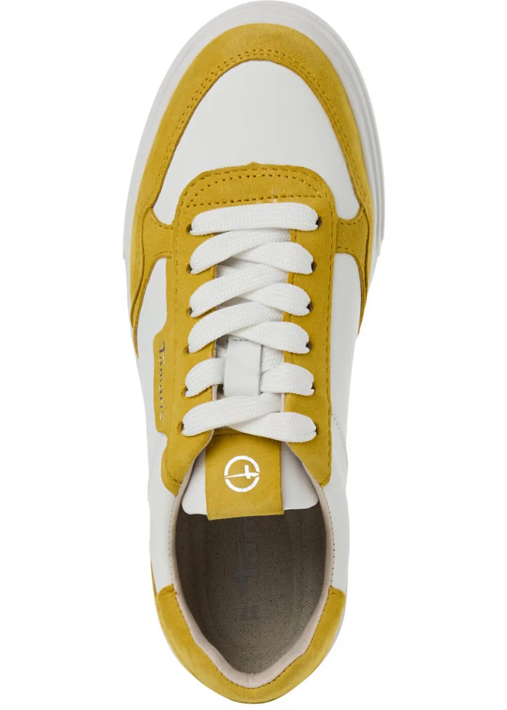 Tamaris Anna Leren 70's Sneakers Yellow