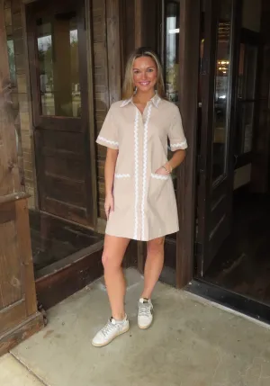 Taupe Treasure Dress