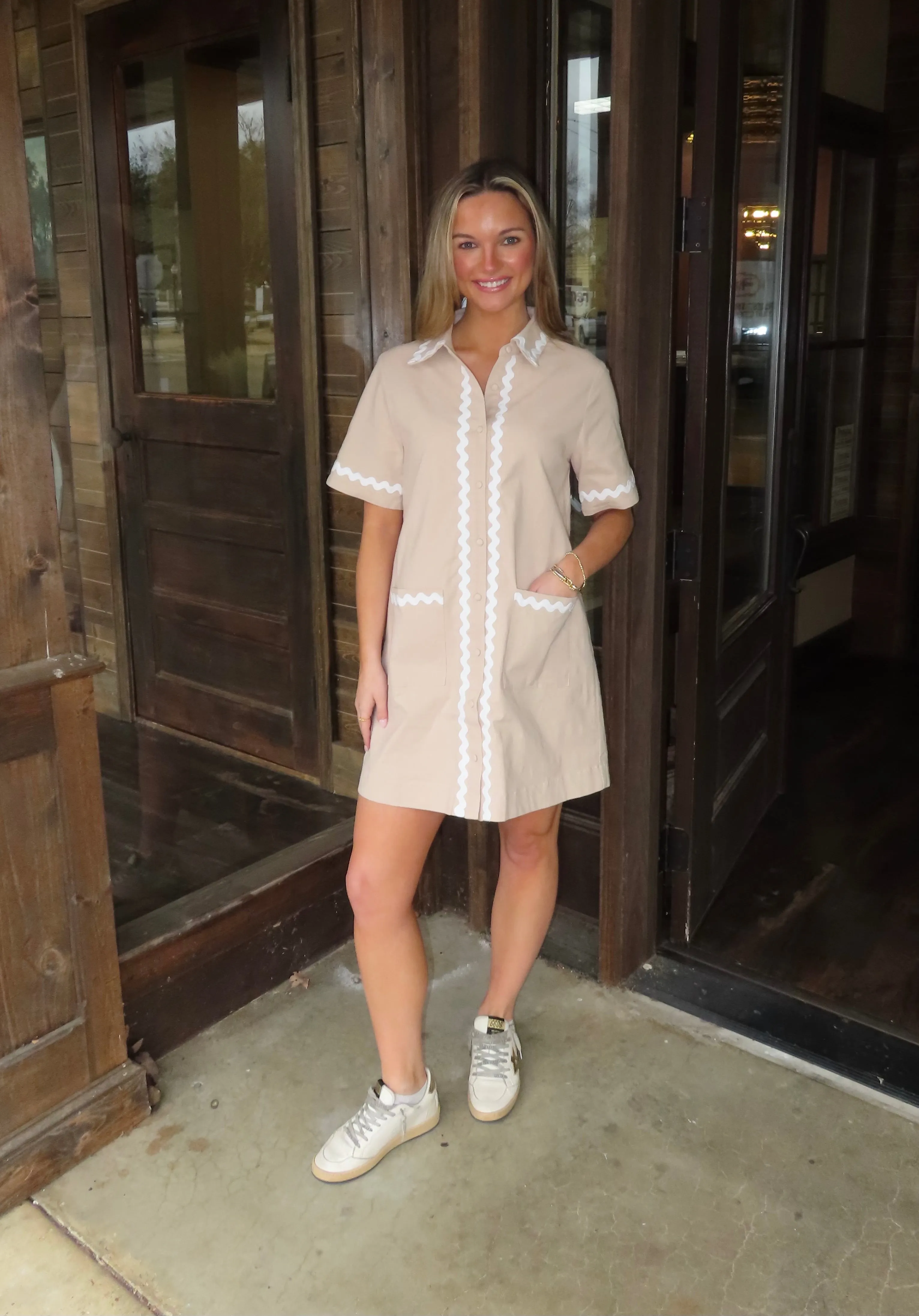 Taupe Treasure Dress