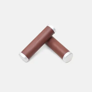 Temple Premium Leather Grips - Dark Brown