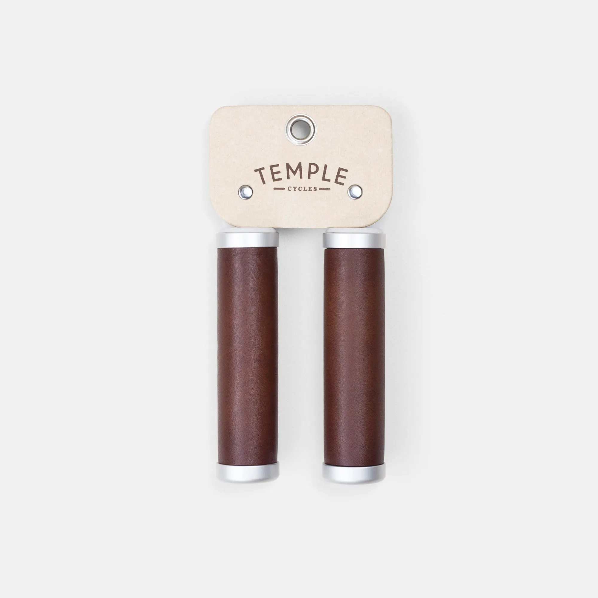 Temple Premium Leather Grips - Dark Brown