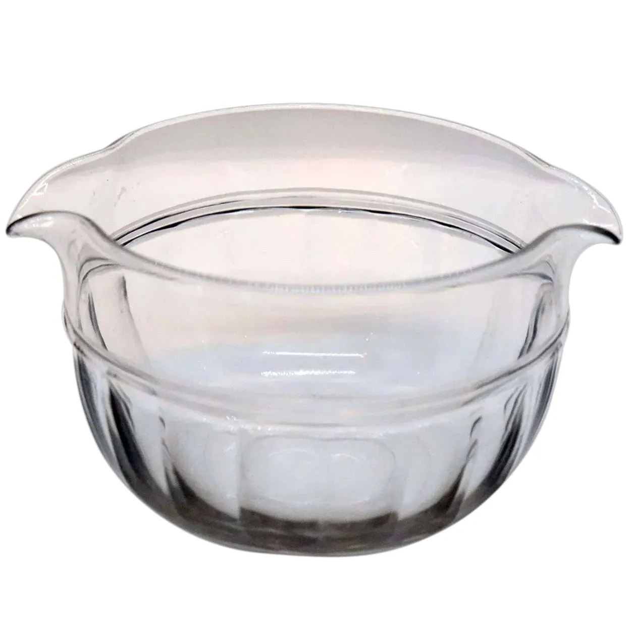 Ten English Georgian Glass Ring Banded Double-Lip Wine Rinsers