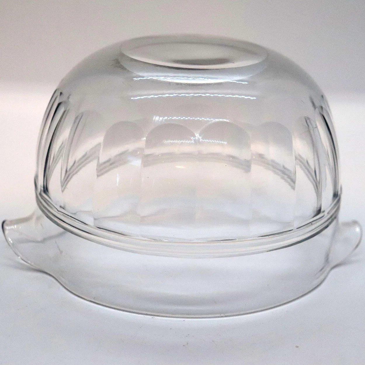 Ten English Georgian Glass Ring Banded Double-Lip Wine Rinsers