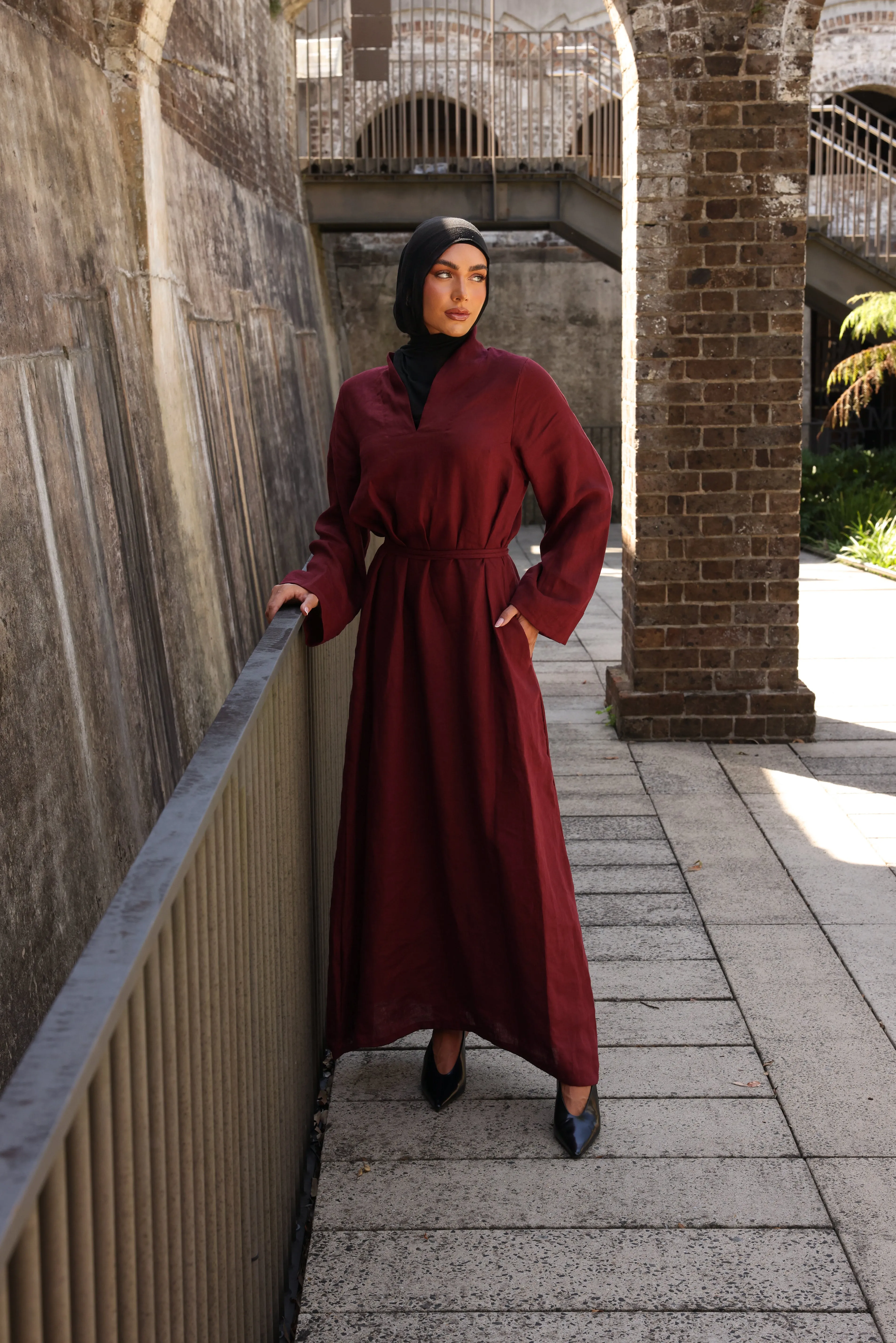 The Damask Dress Mulberry
