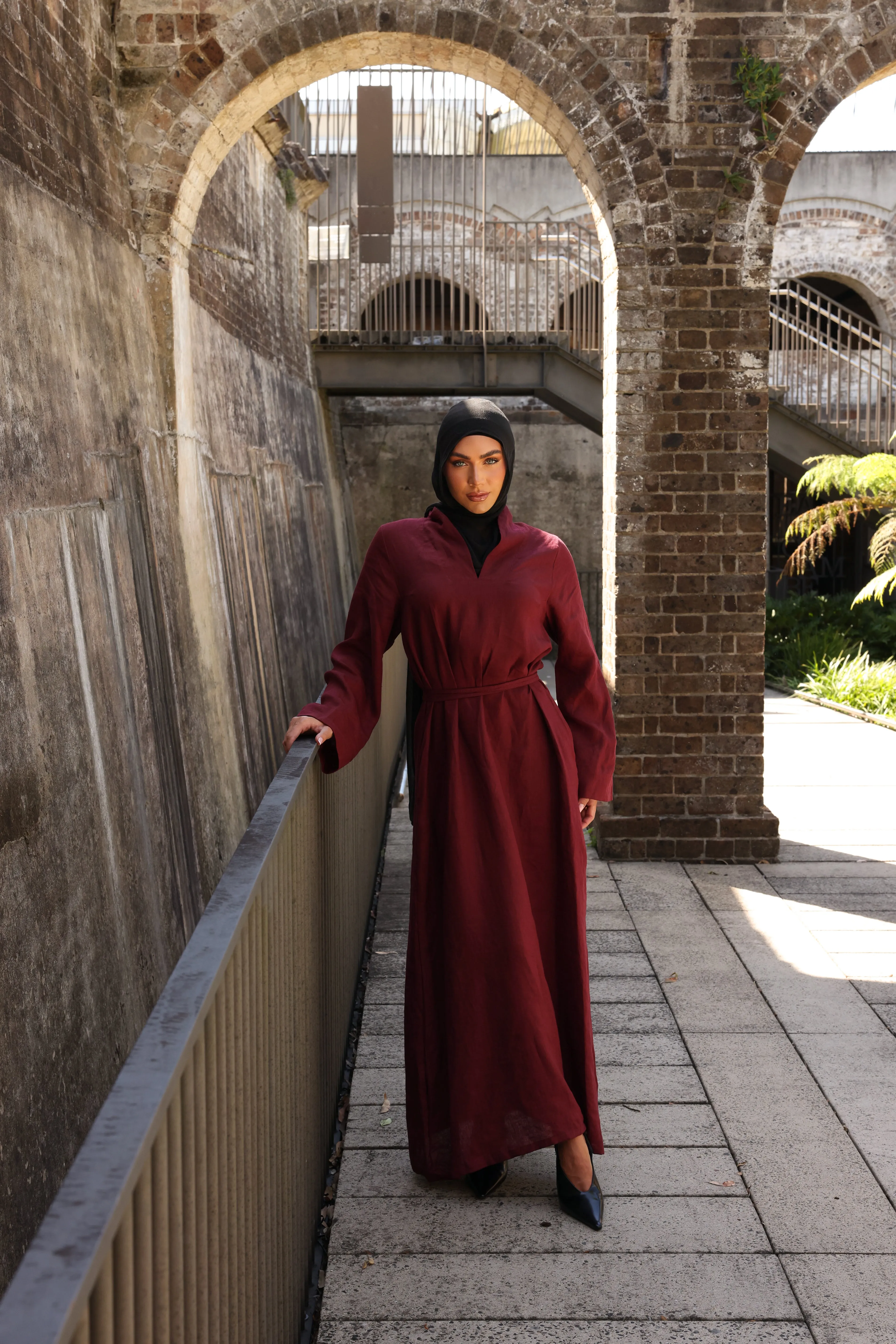 The Damask Dress Mulberry