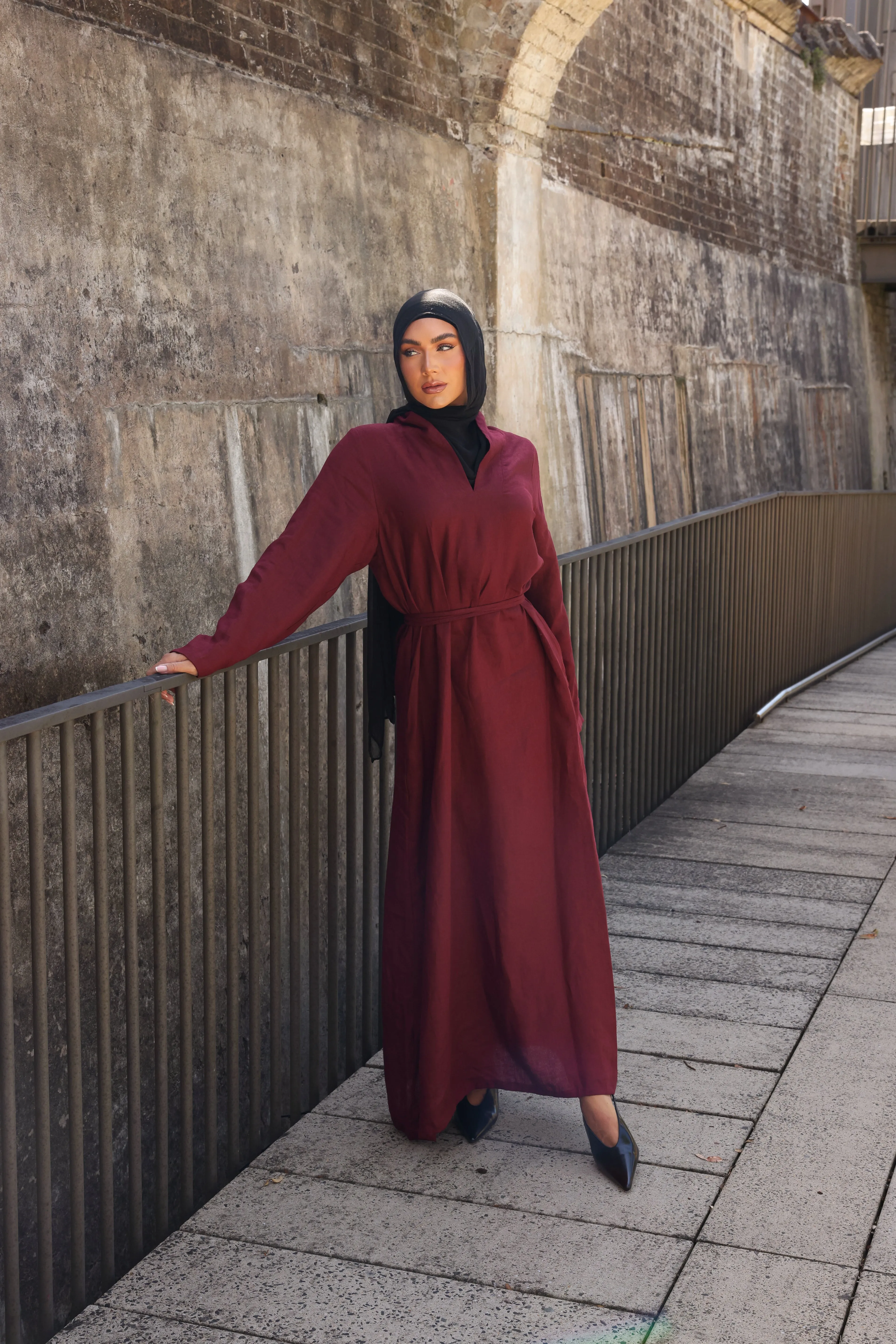 The Damask Dress Mulberry