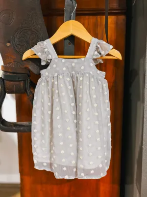 The Georgie Dress & Bloomer Set (9-12Mo) Dove Grey