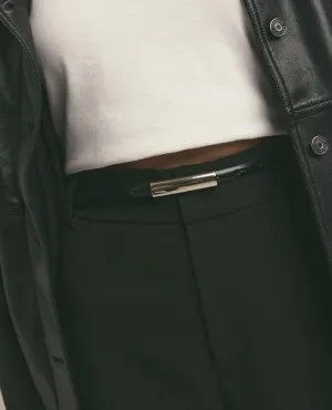 The Lady Belt Black Nickel