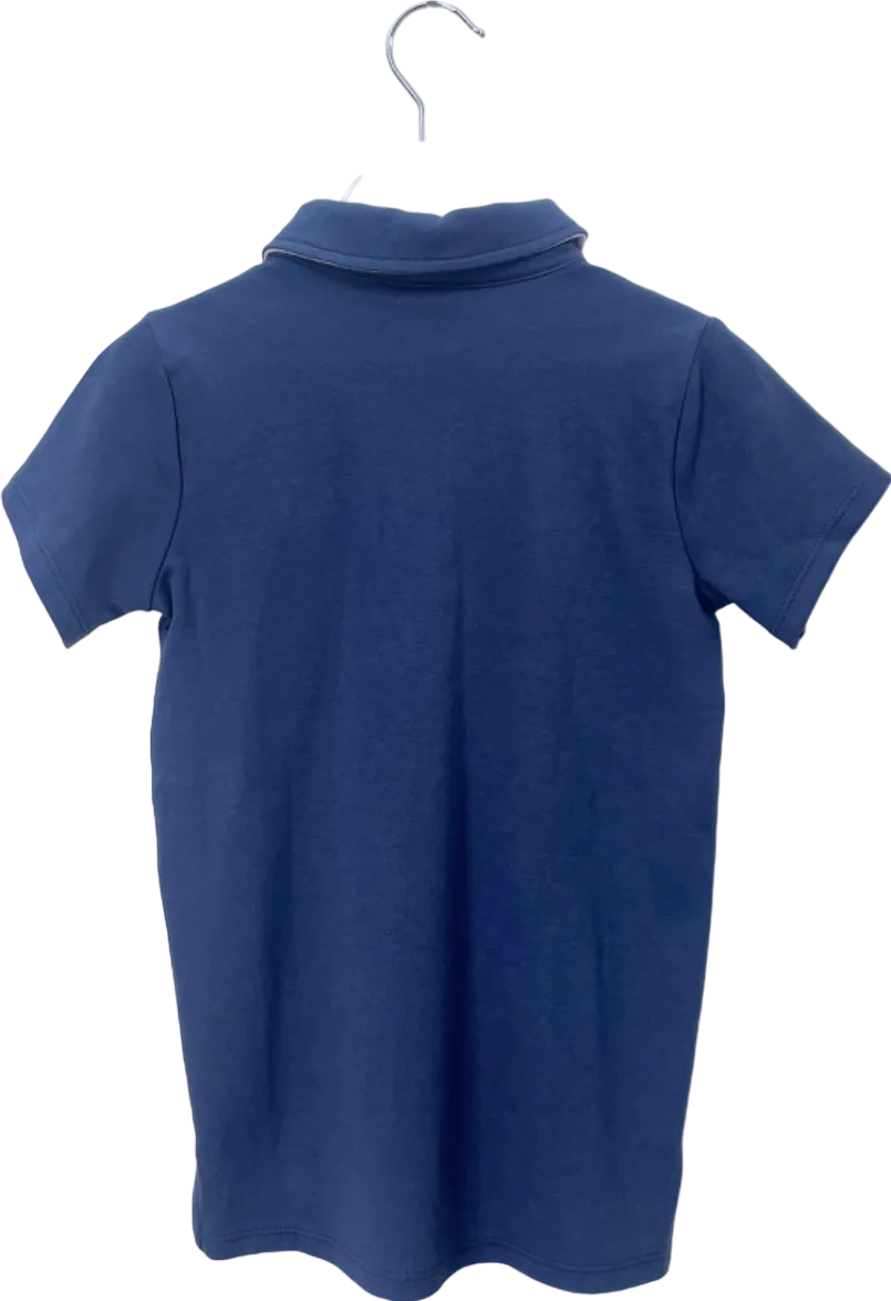 The Little White Company Blue Anchor Polo Top 4-5 Years
